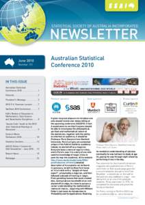 STATISTICAL SOCIETY OF AUSTRALIA INCORPORATED  NEWSLETTER June 2010 Number 131