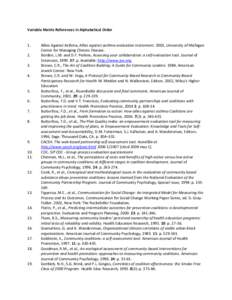 Variable Matrix References in Alphabetical Order[removed].