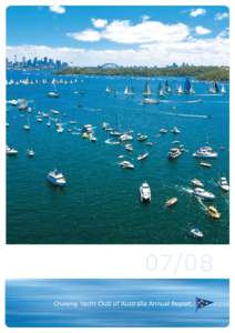 07/08 Cruising Yacht Club of Australia Annual Report Board of Directors Cruising Yacht Club Of Australia