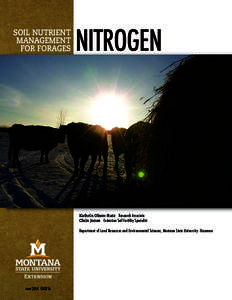 SOIL NUTRIENT MANAGEMENT FOR FORAGES NITROGEN