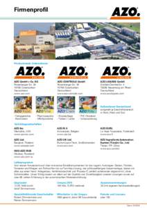 Firmenprofil  Produzierende Unternehmen AZO GmbH + Co. KG Rosenberger Str. 28