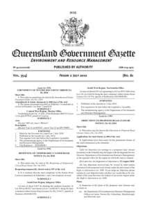 [923]  Queensland Government Gazette Environment and Resource Management