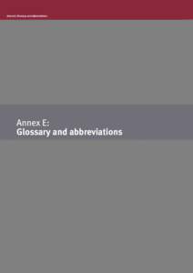 Annex E: Glossary and abbreviations  Annex E: Glossary and abbreviations  44 Operation Queenslander