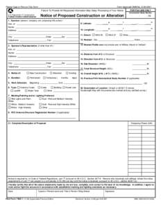 Please Type or Print on This Form  Form Approved OMB No[removed]Failure To Provide All Requested Information May Delay Processing of Your Notice