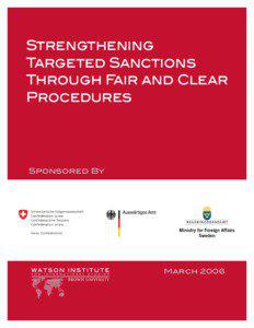 Strengthening Targeted Sanctions Through Fair and Clear