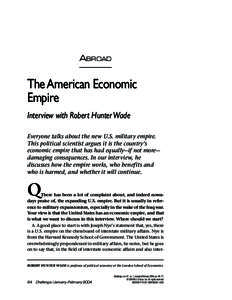 Economy of the United States / Capital / Financialization / United States public debt / Balance of trade / Neoliberalism / Economic inequality / International Monetary Fund / Income inequality in the United States / Economics / International economics / International trade