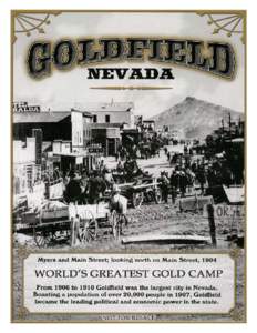 Goldfield Nevada Walking Tour Booklet