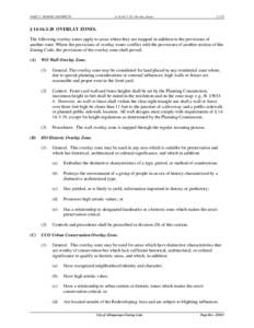 PART 2: ZONING DISTRICTS  § [removed]Overlay Zones[removed]