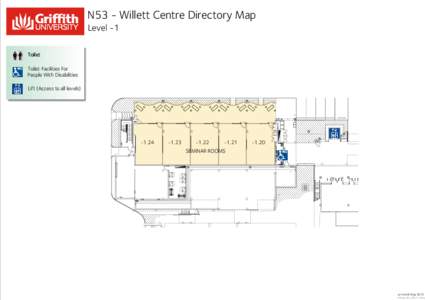N53 - Willett Centre Directory Map Level -1 Toilet Toilet Facilities For People With Disabilities Lift (Access to all levels)