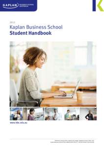 2015  Kaplan Business School Student Handbook  www.kbs.edu.au