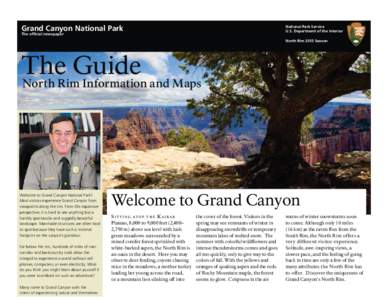 Grand Canyon National Park  National Park Service U.S. Department of the Interior  The ofﬁcial newspaper