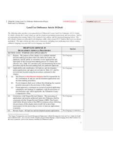 Tillamook County Land Use Ordinance Modernization Project Draft Land Use Ordinance Formatted: English (U.S/2015