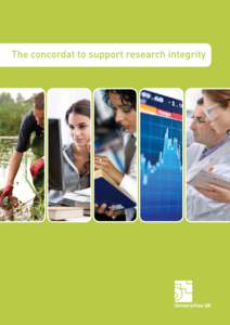 Signatories  The concordat to support research integrity  Contents