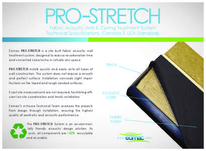 PRO-STRETCH Cinema Canada and USA Specifications