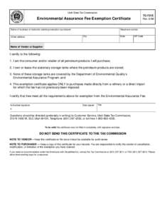 Clear form Utah State Tax Commission TC-721E Rev. 6/98