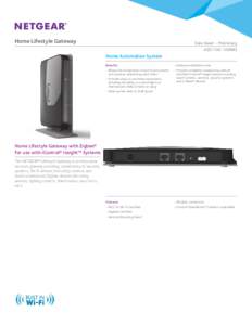 Home Lifestyle Gateway  Data Sheet  - Preliminary ASG1100-100NAS  Home Automation System