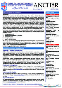 States and territories of Australia / Western Australia / Great Southern / Great Southern Grammar / Academic term