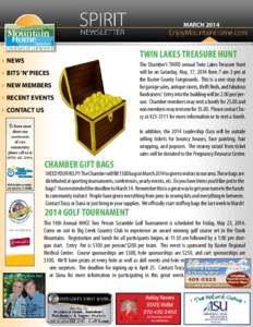 MARCH[removed]TWIN LAKES TREASURE HUNT 4NEWS 4BITS ‘N’ PIECES