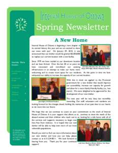 Spring Newsletter S p r i n g / S u m m e r[removed]A New Home