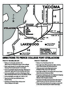 Tacoma /  Washington / Gravelly Lake / Geography of the United States / Pierce College / Washington / Lakewood /  Washington / Steilacoom