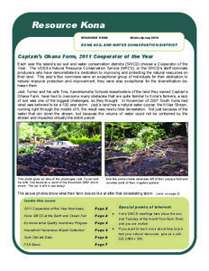 Resource Kona RESOURCE KONA Winter/Spring[removed]KONA SOIL AND WATER CONSERVATION DISTRICT