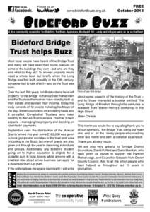 Follow us on  www.bidefordbuzz.org.uk FREE October 2013