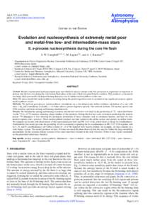 Evolution and nucleosynthesis of extremely metal-poor  and metal-free low- and intermediate-mass stars