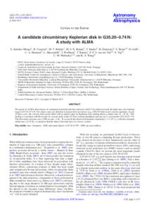 Astronomy & Astrophysics A&A 552, L10DOI: 