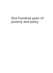 One hundred years of poverty and policy