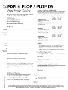 PDFlib PLOP and PLOP DS purchase order and licensing options