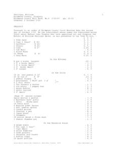 Phillips, William Richmond County, Virginia Richmond County Will Book Ordered: 2 October[removed]