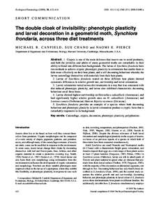 Philosophy of biology / Flora of Colombia / Frondaria / Pleurothallidinae / Adaptation / Phenotypic plasticity / Lantana / Polymorphism / Insect / Evolutionary biology / Biology / Taxonomy