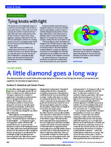 Yellow lasers: A little diamond goes a long way