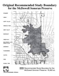 Original Recommended Study Boundary DIXILETA for the McDowell Sonoran Preserve  DYNAMITE