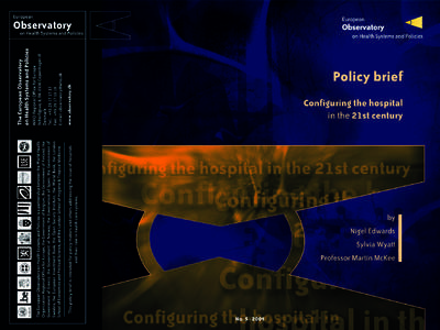 European  Observatory on Health Systems and Policies  Policy brief no. 5