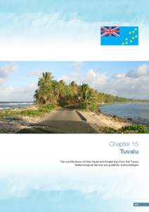 Funafuti Atoll  Chapter 15 Tuvalu The contributions of Hilia Vavae and Kilateli Epu from the Tuvalu Meteorological Service are gratefully acknowledged