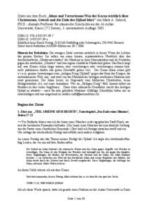 Zitate aus dem Buch „Islam und Terrorismus/Was der Koran wirklich •ber Christentum, Gewalt und die Ziele des Djihad lehrt“ von Mark A. Gabriel, PH.D., ehemals Professor f€r islamische Geschichte an der Al-Azhar