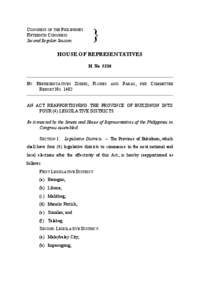 CONGRESS OF THE PHILIPPINES FIFTEENTH CONGRESS Second Regular Session