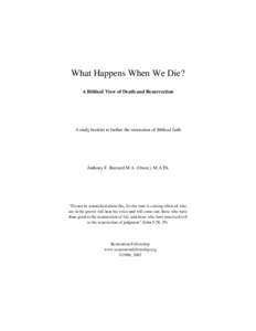 Microsoft Word - what happens when we die.doc