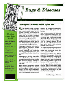 Bugs & Diseases - April 2010