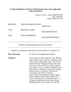 Security / R. v. A.M. / Fourth Amendment to the United States Constitution / Royal Newfoundland Constabulary / Police dog / Police / Law / Searches and seizures / National security