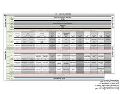 2014 AUCSC CLASS INDEX  parker