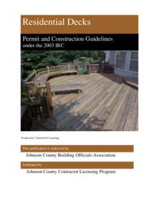 Error!  Residential Decks Permit and Construction Guidelines under the 2003 IRC