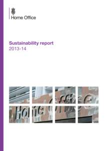 Sustainability report[removed] Foreword  Lord Bates – Lords Minister and Minister for