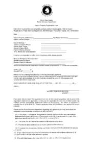 City of New Castle Public Services Department Vacant Property Registration Form Entire form must be filled out completely and accurately to be accepted. Mail to Vacant Registrations, Public Services Department, 900 Wilmi