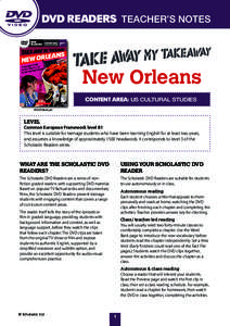 DVD READERS TEACHER’S NOTES  New Orleans CONTENT AREA: US CULTURAL STUDIES © DCD Media plc