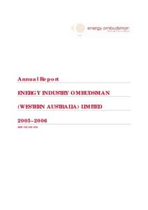 Ombudsmen in Australia / Ombudsman / Synergy / Alinta / Horizon Power / Western Power / Financial Ombudsman Service / Western Australia / Legal professions / Government officials