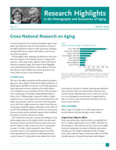 Population / Old age / Demography / Retirement / Survey of Health /  Ageing and Retirement in Europe / Study on Global Ageing and Adult Health / Health and Retirement Study / English Longitudinal Study of Ageing / Mexican Health and Aging Study / Aging / Medicine / Gerontology