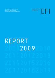 RESEARCH, INNOVATION AND TECHNOLOGICAL PERFORMANCE IN GERMANY REPORT