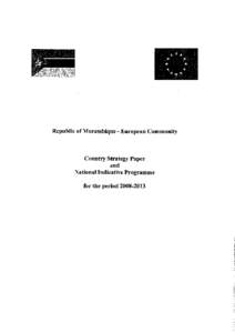 Country Strategy Paper and National Indicative Programme for the period[removed]Mozambique